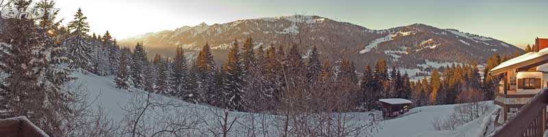 Blick vom Allgäuer Berghof nach Norden
